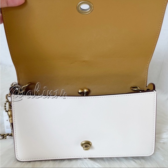 NWT Coach 1941 Dinky in Signature Leather with Chain Leather Strap - Picture 5 of 10